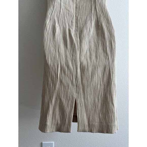 JONES NEW YORK Women Beige Cotton Sheath Dress Size 10 Textured Classic capsule - Picture 7 of 7